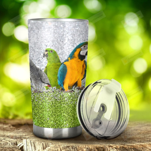 Parrot Stainless Steel Tumbler, Tumbler Cups For Coffee/Tea, Great Customized Gifts For Birthday Christmas Thanksgiving, Anniversary