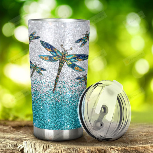 Dragonfly Stainless Steel Tumbler, Tumbler Cups For Coffee/Tea, Great Customized Gifts For Birthday Christmas Thanksgiving Anniversary