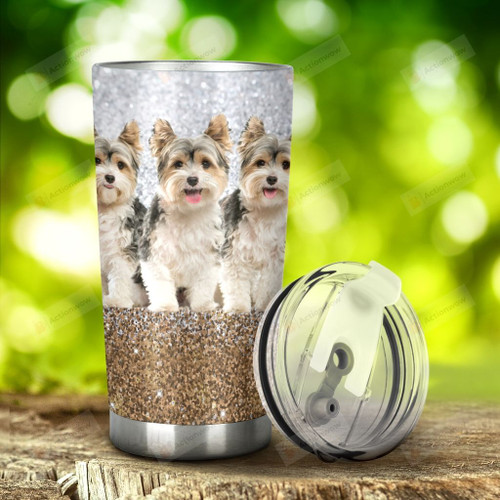 Yorkshire Terrier Stainless Steel Tumbler, Tumbler Cups For Coffee/Tea, Great Customized Gifts For Birthday Christmas Thanksgiving, Anniversary