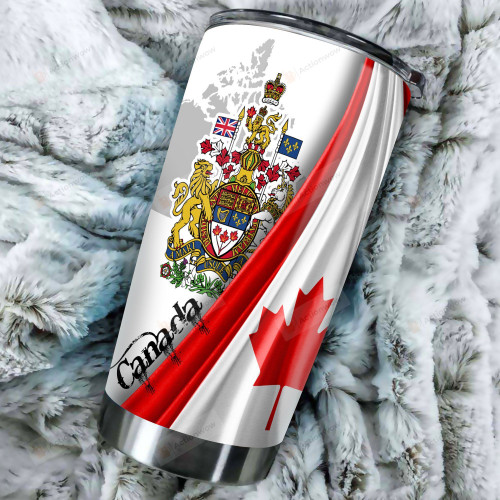 Personalized Canada Stainless Steel Tumbler, Tumbler Cups For Coffee/Tea, Great Customized Gifts For Birthday Christmas Thanksgiving, Anniversary