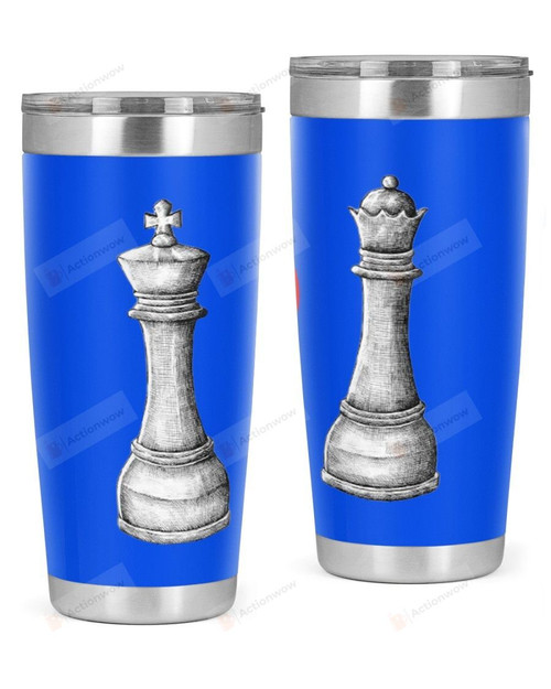 Chess Stainless Steel Tumbler, Tumbler Cups For Coffee Or Tea, Great Gifts For Thanksgiving Birthday Christmas