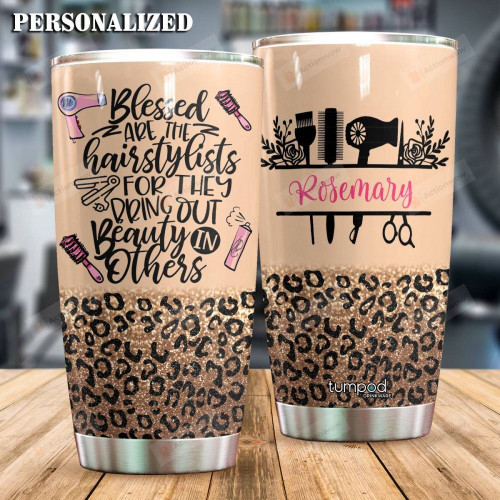 Personalized Hair Stylist Custom Name Stainless Steel Tumbler, Tumbler Cups For Coffee/Tea, Great Customized Gifts For Birthday Christmas Thanksgiving