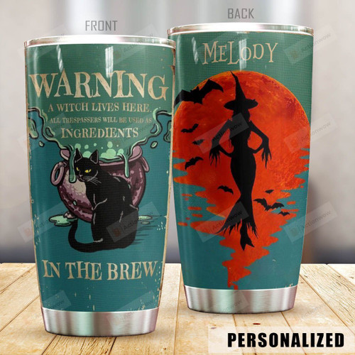 Wicca Personalized Tumbler Witchs Brew Size 20 Oz Coffee Tumbler