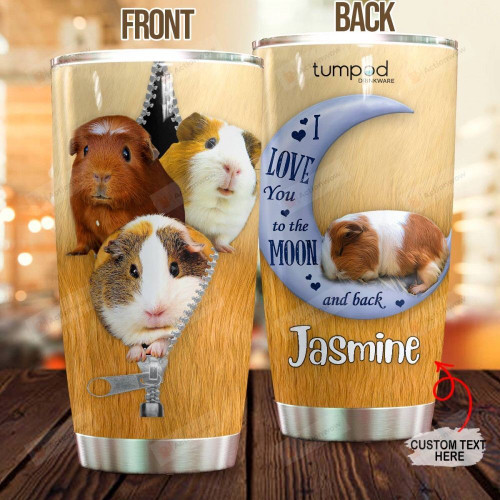 Personalized Guinea Pig Custom Name Stainless Steel Tumbler, Tumbler Cups For Coffee/Tea, Great Customized Gifts For Birthday Christmas Thanksgiving