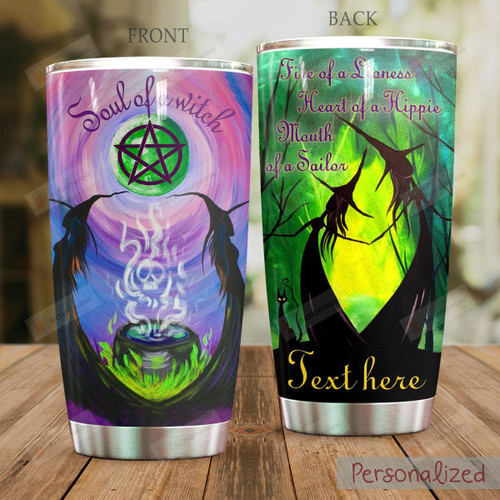 Wicca Tumbler Personalized Spooky Night Tumbler
