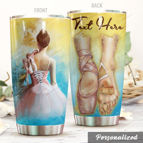 Personalized Ballet Girl Stainless Steel Tumbler, Tumbler Cups For Coffee/Tea, Great Customized Gifts For Birthday Christmas Thanksgiving, Anniversary