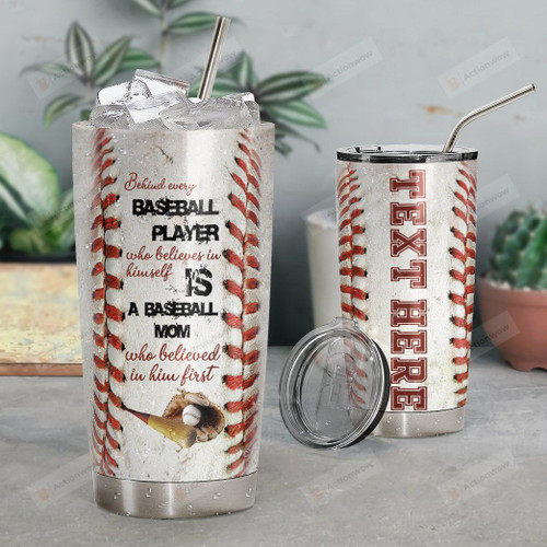 Personalized Baseball Player CustomStainless Steel Tumbler