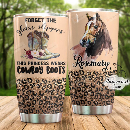 Personalized This Princess Wear Cowboy Boots Custom Name Stainless Steel Tumbler, Tumbler Cups For Coffee/Tea, Great Customized Gifts For Birthday Christmas Thanksgiving