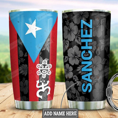 Personalized Puerto Rico Tumbler Cup Puerto Rican Flag Stainless Steel Insulated Tumbler 20 Oz Best Gifts For Puerto Rican People Great Customized Gifts For Birthday Christmas Thanksgiving