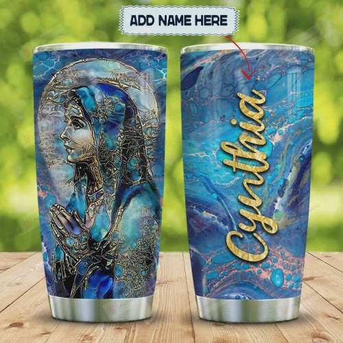 Personalized Abstract Art Our Lady Mother Mary, Stainless Steel Vacuum Insulated, 20 Oz Tumbler Cups For Coffee/Tea, Great Customized Gifts For Birthday Christmas Thanksgiving