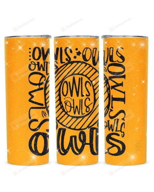 Owls Stainless Steel Tumbler, Tumbler Cups For Coffee/Tea