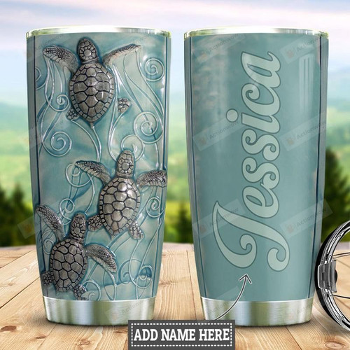 Personalized Ocean Turtle 30oz Stainless Steel Tumbler