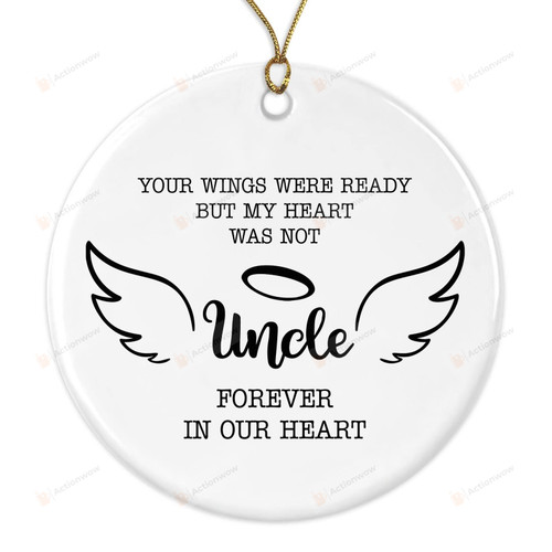 In Memory Of Uncle Ornament In Loving Memory Of Uncle Ornament Loss Of Uncle Ornament Remembrance Ornament Hanging Decoration Christmas Tree Decoration Memorial Gifts