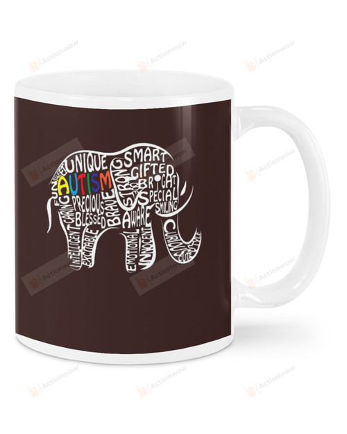 Animals Elephant Ceramic Mug Great Customized Gifts For Birthday Christmas Thanksgiving Father's Day 11 Oz 15 Oz Coffee Mug