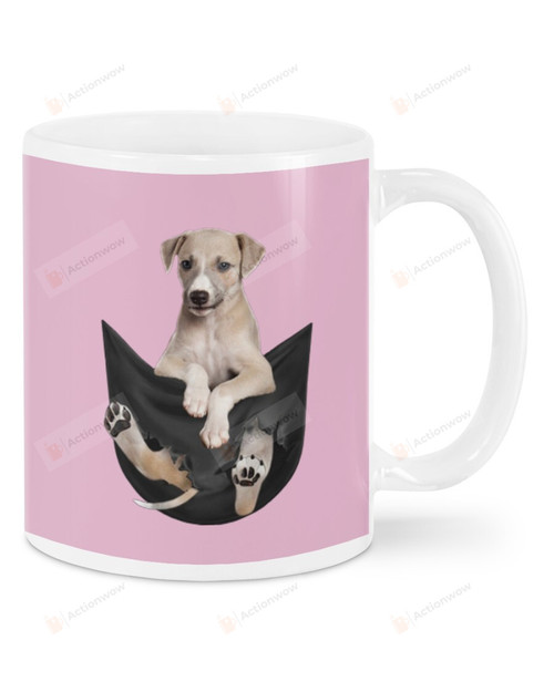 Greyhound In Pocket Ceramic Mug Great Customized Gifts For Birthday Christmas Thanksgiving 11 Oz 15 Oz Coffee Mug