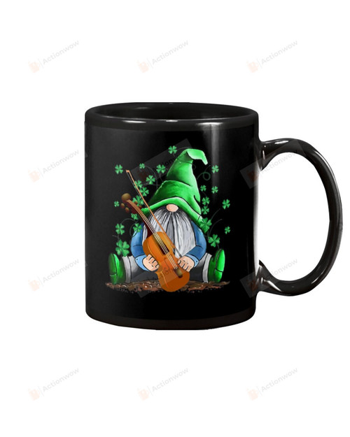 Violin Gnome Irish Mug Happy Patrick's Day , Gifts For Birthday, Anniversary Ceramic Coffee 11-15 Oz