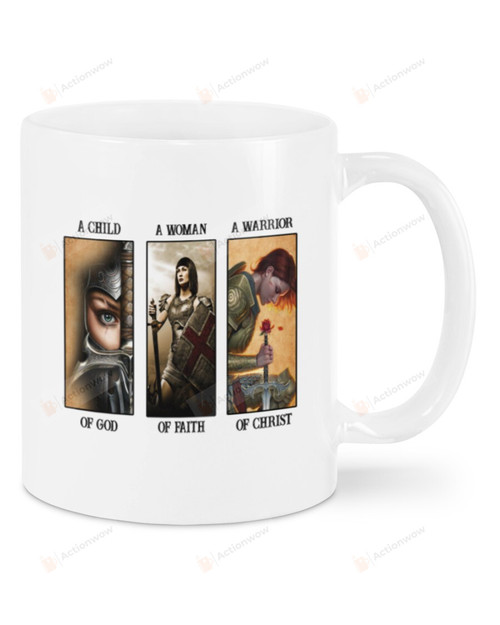 A Warrior of Christ Mug Gifts For Birthday, Anniversary Ceramic Coffee 11-15 Oz