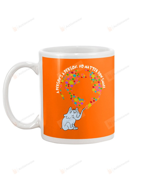 A Person Is A Person, No Matter How's Small, Elephant From The Cat In The Hat Mugs Ceramic Mug 11 Oz 15 Oz Coffee Mug