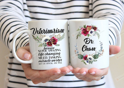 Personalized Mug Veterinarian Gifts for Women Thank You Gifts Appreciation Gifts Birthday Gifts Women's Day Gifts for my Vet