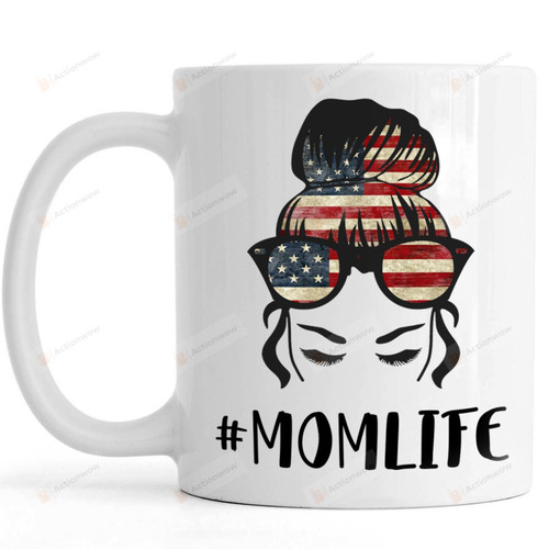Cool Mom Funny Coffee Mug, Momlife, New Mom Gift, First Mother's Day Gift, Baby Shower Gift, Flag Mom Mug Gifts For Mom, Her, Mother's Day ,Birthday, Anniversary Ceramic Changing Color Mug 11-15 Oz