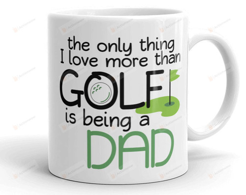 Dad Golf Mug Golfer Player Fathers Day Golfing Gifts Coffee Mug Birthday Christmas