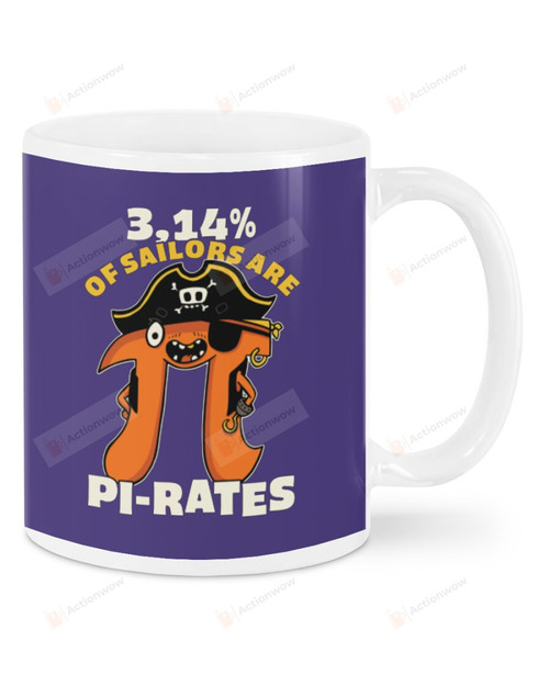 Pi-rates, Pirate Pi Captain, 3.14 Mugs Ceramic Mug 11 Oz 15 Oz Coffee Mug