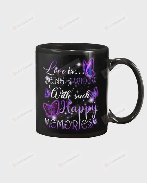 Butterfly Memorial Mugs For Wife Lost Husband, Widow Mom Mugs, Mothers Day Mugs, Birthday Mothers Day Gifts For Mom Mother Widow, Ceramic Coffee Mugs 11 Oz 15 Oz