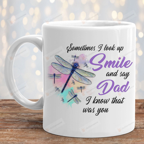 Personalized Gifts For Dad In Heaven I Know It Was You Mug Coffee Mug Father's Day Birthday Christmas Gifts For Dad From Son Daughter Funny Dad Gifts Dad Mug