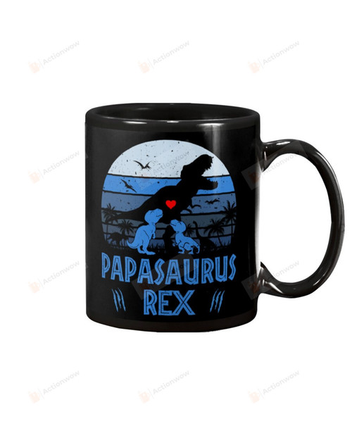 Papasaurus Rex Mug Gifts For Him, Father's Day ,Birthday, Thanksgiving Anniversary Ceramic Coffee 11-15 Oz