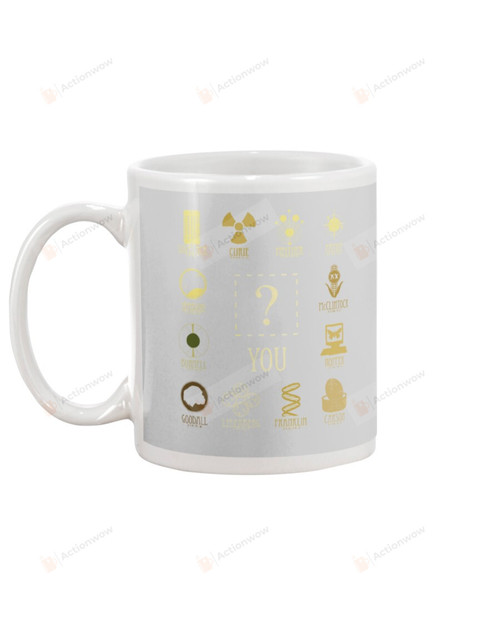 Scientist Name And Symbol Of Their Majors Mugs Ceramic Mug 11 Oz 15 Oz Coffee Mug