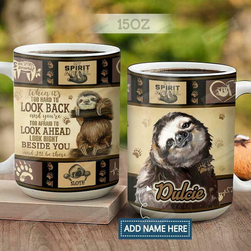 Personalized Sloth Quilt Pattern Ceramic Coffee Mug 11oz 15oz Best Gift