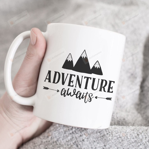 Adventure Awaits Coffee Mug Adventure Awaits Gifts Camping Lover Gifts For Camper Couple Mug Travel Mug Gifts For Family Friends Coworkers Birthday Christmas Presents