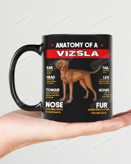 Anatomy Of A Vizsla Dogs Lovers Mugs Ceramic Mug 11 Oz 15 Oz Coffee Mug