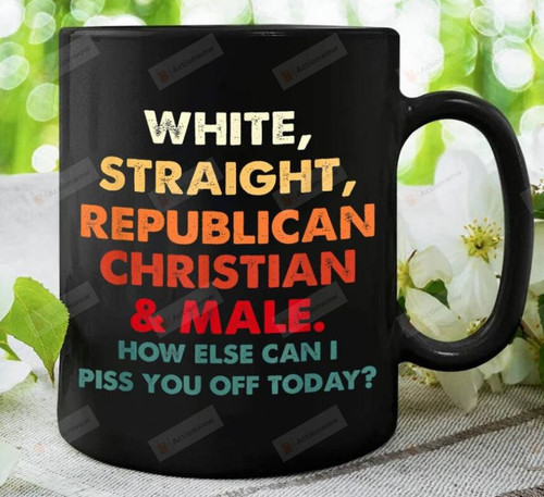 Personalized White Republican Straight Male 11oz Mug Gift For Thanksgiving Christmas