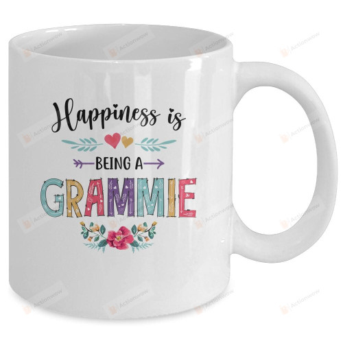 Happiness Is Being A Grammie For The First Time Mothers Day Mug Gifts For Her, Mother's Day ,Birthday, Anniversary Ceramic Coffee  Mug 11-15 Oz