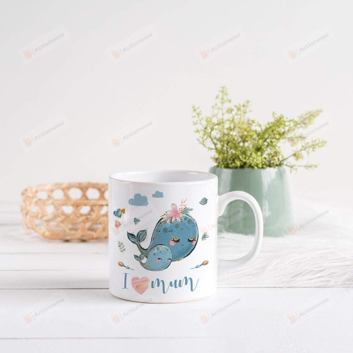 Whales Mug Cute Mother's Day Gifts Mom And Baby Animals Best Mother's Day Mug Gifts For Mom from Son Daughter Dolphins Mug Birthday Gifts I Love My Mom Mug Coffee Mug