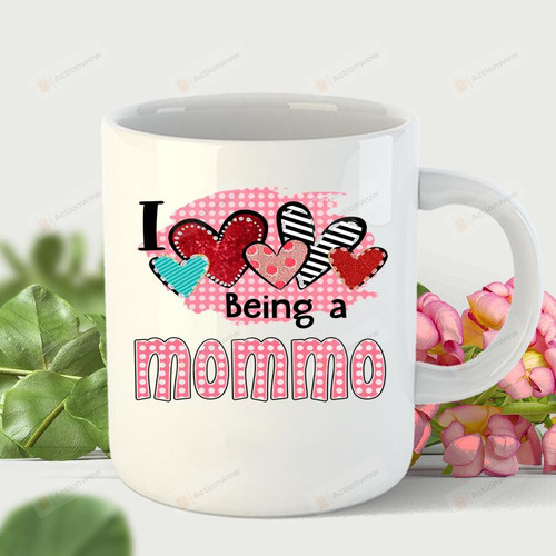 I Love Being A Mommo Gifts For Her, Mother's Day ,Birthday, Anniversary Ceramic Coffee  Mug 11-15 Oz