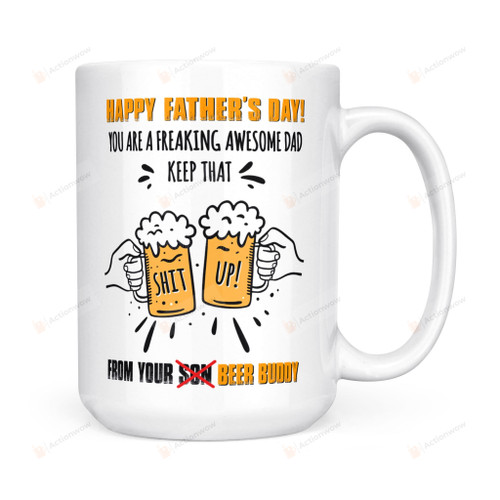 Father's Day Gift For Dad You Are A Freaking Awesome Dad White Mugs Ceramic Mug Great Customized Gifts For Birthday Christmas Thanksgiving Father's Day 11 Oz 15 Oz Coffee Mug