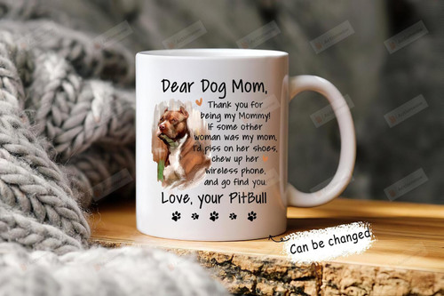 Personalized Dear Dog Mom Mug, Dog Mom Mug, Custom Photo Mug, Dog Lover Mug, Dog Mom Gifts, Dog Lover Gifts, Mother's Day Mug, Mother's Day Gifts Changing Color Mug 11-15 Oz