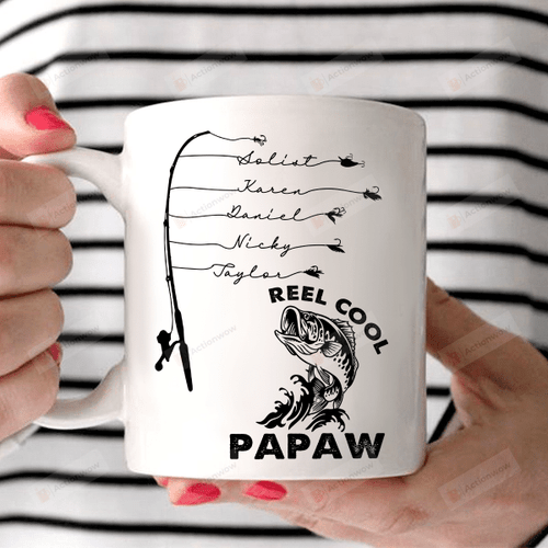 Personalized Reel Cool Papaw Ceramic Mug Great Customized Gifts For Birthday Christmas Thanksgiving Anniversary 11 Oz 15 Oz Coffee Mug