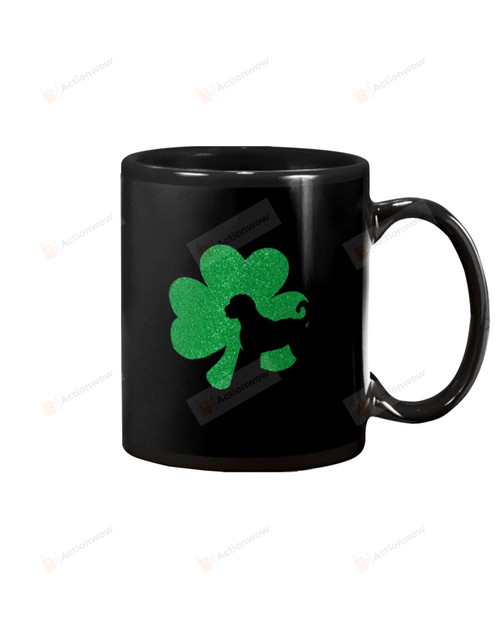 Labradoodle Puppy Shamrock Mug Happy Patrick's Day , Gifts For Birthday, Mother's Day, Father's Day Ceramic Coffee 11-15 Oz