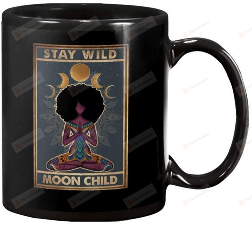 Stay Wild Moon Child Hippie Girl Mug