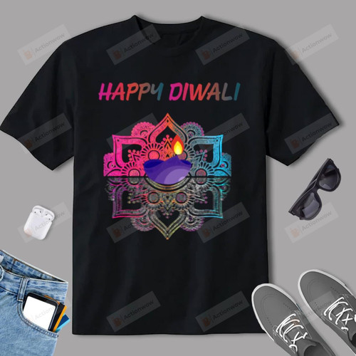 Happy Diwali Day Indian Culture Lights Festivity Unisex T-Shirt