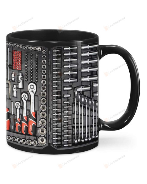 Mechanic Toolbox Set 3d Coffee Mug Funny Gift For Father Grandfather Husband