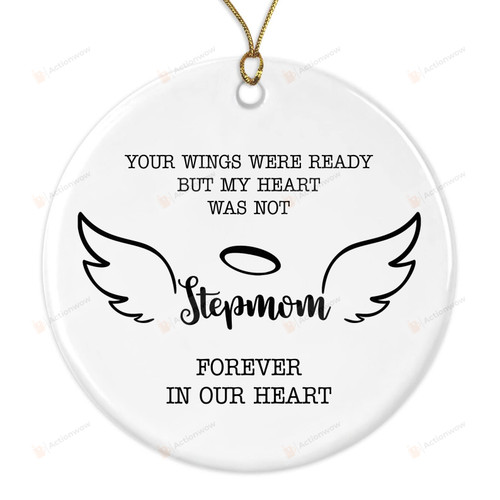 In Memory Of Stepmom Ornament In Loving Memory Of Stepmom Ornament Loss Of Stepmom Ornament Remembrance Ornament Hanging Decoration Christmas Tree Decoration Memorial Gifts