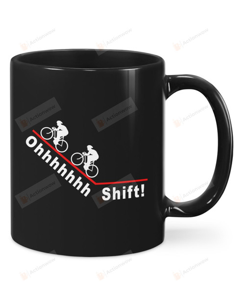 Ohhhhh Shift Bicycle Mug Gifts For Birthday, Anniversary Ceramic Changing Color Mug 11-15 Oz