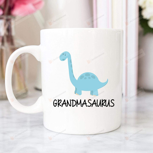 Grandmasaurus Mug, Dinosaur Lover Mug, Coffee Mug, Grandma Gifts, Mother'S Day Gifts, Gifts For Birthday, Christmas Gifts, Gifts From Grandchild, Gifts For Grandma, 11oz Or 15oz