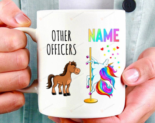 Personalized Police Officer Gifts Police Coffee Mug Police Gifts Funny Police Gifts Cop Mug Sheriff Mug Gifts For New Police Officer Unicorn Mug