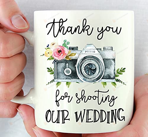 Thank You For Shooting Our Wedding Mug Gifts For Photographer From Family Friends Colleague Coffee Mug Gifts To Christmas New Year Birthday Halloween Thankgiving