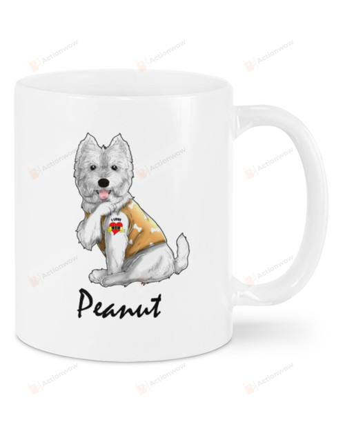 Westie I Love Mom Mug Gifts For Her, Mother's Day ,Birthday, Thanksgiving Anniversary Ceramic Coffee 11-15 Oz